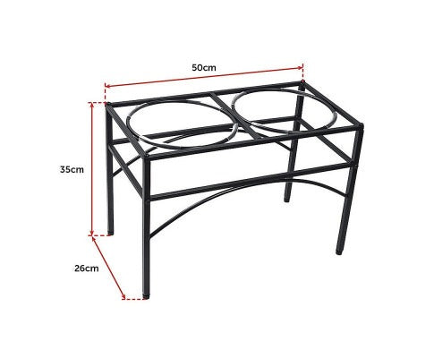 Dual Elevated Pet Feeder